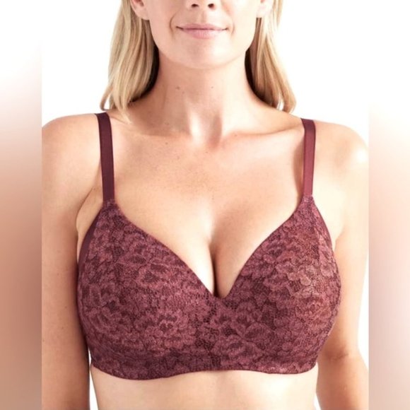 Knix Other - Knix - Women’s Lace WingWomen Contour Bra - Vintage Plum. Size: 8++. NIB